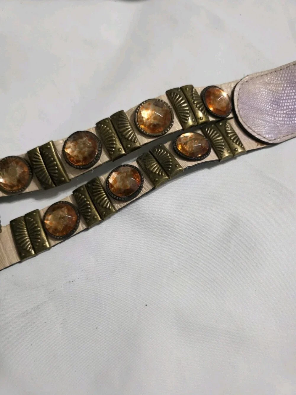 Vintage Rare Nina Arjani Handcrafted Leatherock Wide Belt